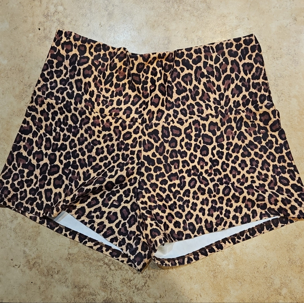 Warrior Within Cheetah High Waist Yoga Shorts